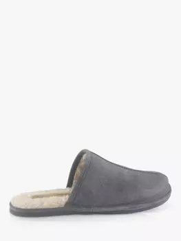 Замшевые тапочки Silver Street London Smithfield, серые