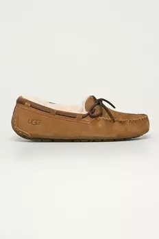 Замшевые тапочки UGG Dakota, коричневый