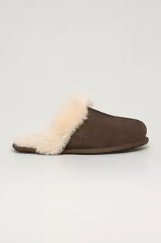 Замшевые тапочки UGG Scuffette II Ugg, коричневый