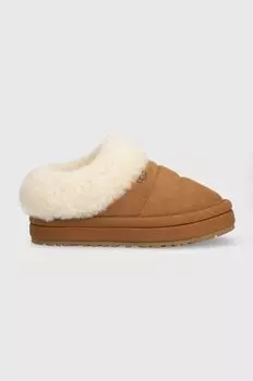 Замшевые тапочки UGG TAZZLITA, бежевый