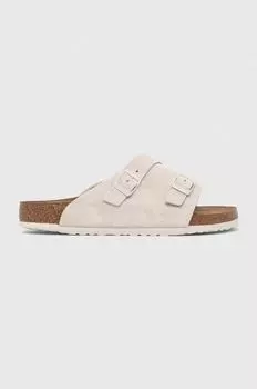Замшевые тапочки Zrich Birkenstock, бежевый