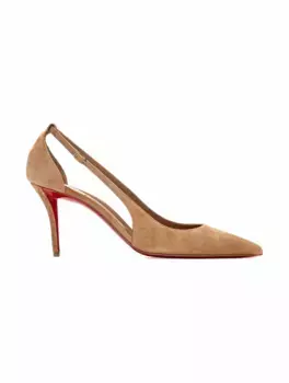 Замшевые туфли Apostrophatoric Christian Louboutin, коричневый