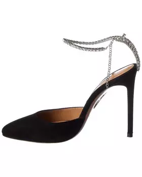 Замшевые туфли Aquazzura Ice 105, черный