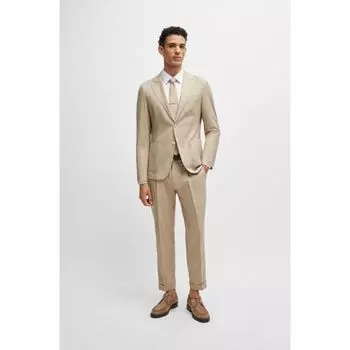 Замшевые туфли дерби BOSS, бежевый