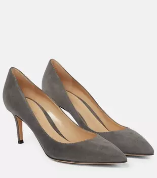 Замшевые туфли Gianvito 70 Gianvito Rossi, серый