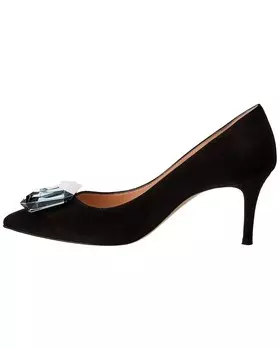 Замшевые туфли Gianvito Rossi Jaipur 70, черный