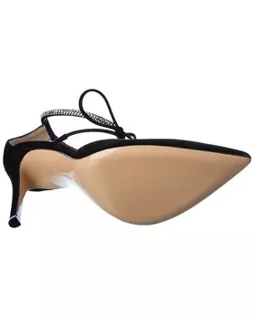 Замшевые туфли Gianvito Rossi Montecarlo D'Orsay 105, черный