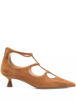 Замшевые туфли-лодочки Anna F., коричневый