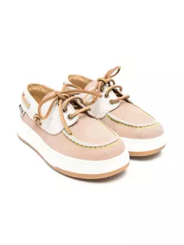 Замшевые туфли-лодочки MSGM Kids, нейтральный