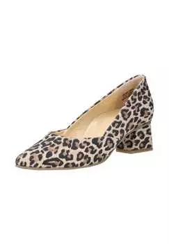 Замшевые туфли-лодочки Paul Green, цвет leopard