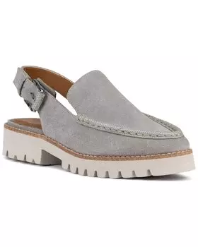 Замшевые туфли-лоферы с открытой пяткой Donald Pliner Essex, серый
