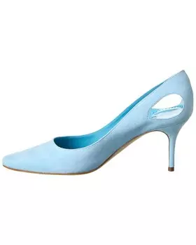 Замшевые туфли Manolo Blahnik Toplaca 70, синий