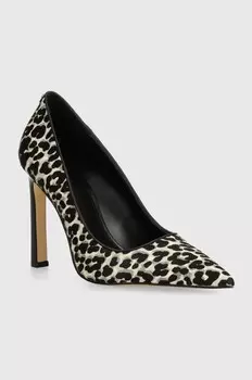 Замшевые туфли на каблуке MICHAEL Michael Kors Amara, черный