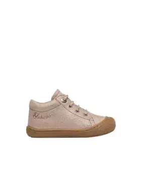 Замшевые туфли с блестками для первых шагов девочки Naturino, розовый