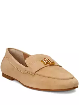 Замшевые туфли с логотипом Lauren Ralph Lauren, коричневый