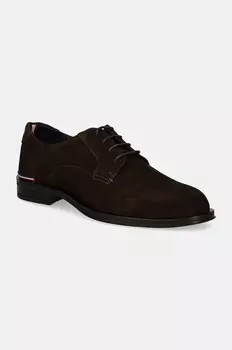 Замшевые туфли Tommy Hilfiger CORE RWB HILFIGER SUEDE SHOE, коричневый