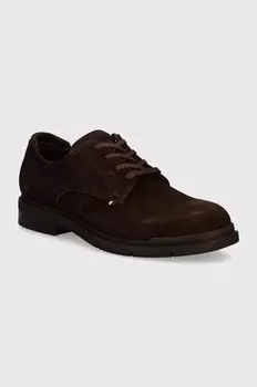 Замшевые туфли Tommy Hilfiger FLEXIBLE HILFIGER SDE DERBY SHOE, коричневый