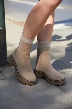 Замшевые угги Medicine, бежевый