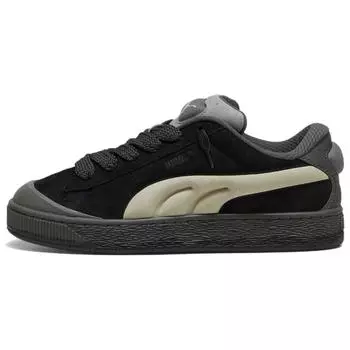 Замшевые XL теннисные туфли мужские низкие черный Puma