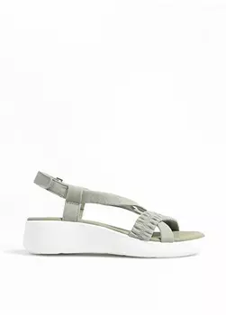 Замшевые зеленые женские сандалии Legero