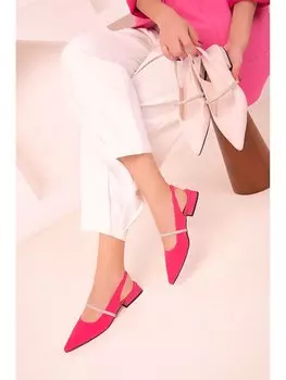 Замшевые женские туфли на каблуке Soho Exclusive, темная фусия