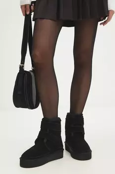 Замшевые зимние ботинки Answear Lab, черный