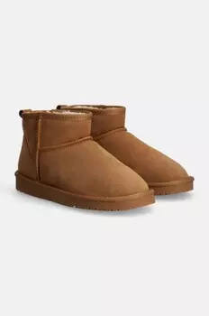 Замшевые зимние ботинки Answear Lab, коричневый