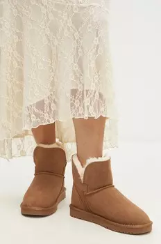 Замшевые зимние ботинки Answear Lab, коричневый