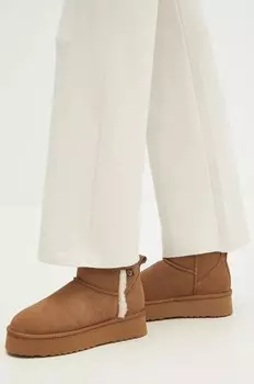 Замшевые зимние ботинки Answear Lab, коричневый