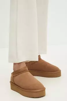 Замшевые зимние ботинки Answear Lab, коричневый