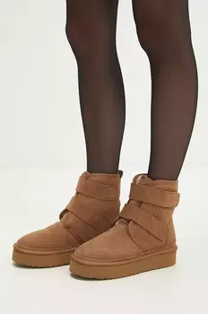 Замшевые зимние ботинки Answear Lab, коричневый