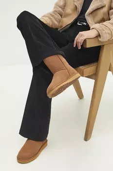 Замшевые зимние ботинки Answear Lab, коричневый