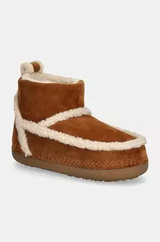 Замшевые зимние ботинки Classic Shearling Low Inuikii, коричневый
