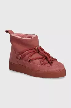 Замшевые зимние ботинки Inuikii Classic Low, розовый