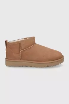 Замшевые зимние ботинки Ugg, коричневый