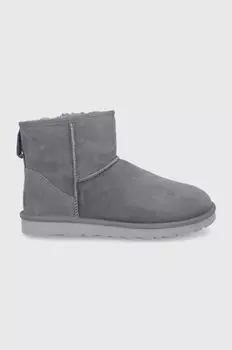 Замшевые зимние ботинки Ugg, серый
