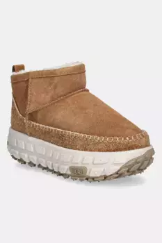 Замшевые зимние ботинки UGG Venture Daze Ultra Mini, коричневый