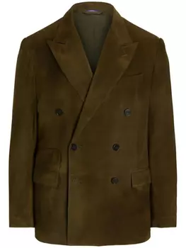 Замшевый блейзер Ralph Lauren Purple Label, коричневый