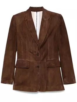 Замшевый блейзер S.W.O.R.D 6.6.44, коричневый