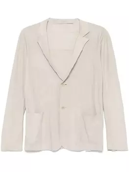 Замшевый блейзер Salvatore Santoro, серый