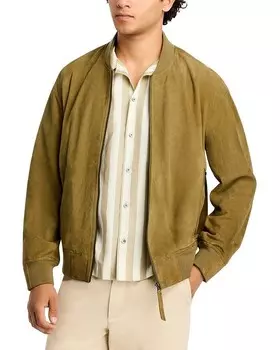 Замшевый бомбер BLANKNYC, зеленый