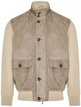 Замшевый бомбер Gump Barba, коричневый