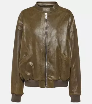 Замшевый бомбер pharrell Stouls, коричневый