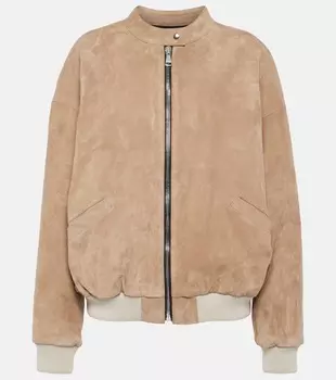Замшевый бомбер pharrell Stouls, коричневый