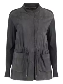 Замшевый кардиган Moorer, серый