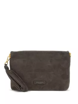 Замшевый клатч GIANNI CHIARINI, коричневый