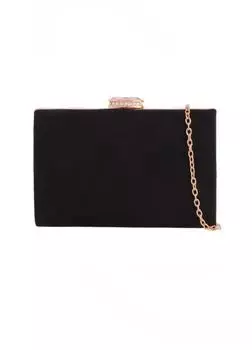 Замшевый клатч-коробка KOKO COUTURE, черный