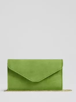 Замшевый клатч LKBennett Dominica, зеленый