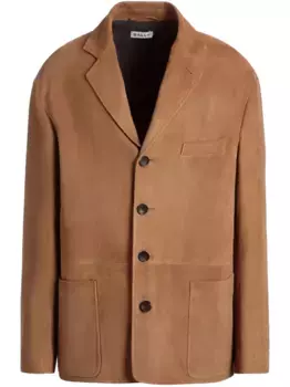 Замшевый пиджак Bally, коричневый