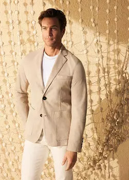 Замшевый пиджак Beymen Collection, бежевый